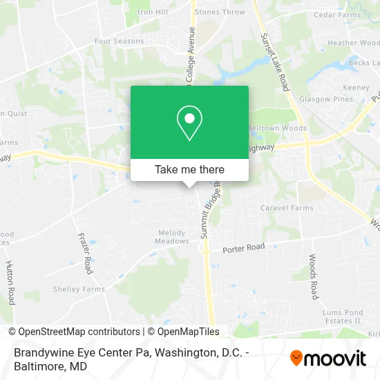Brandywine Eye Center Pa map