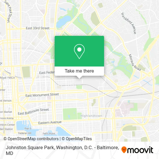 Johnston Square Park map