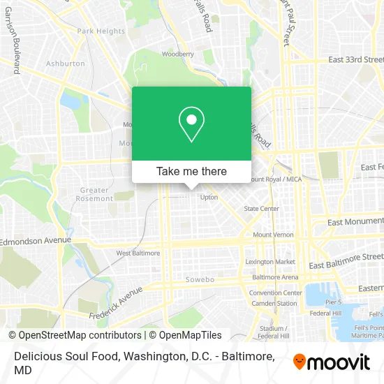 Delicious Soul Food map