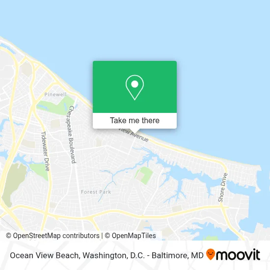 Ocean View Beach map