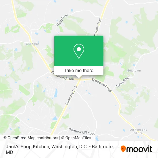 Jack's Shop Kitchen map