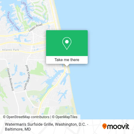 Waterman's Surfside Grille map