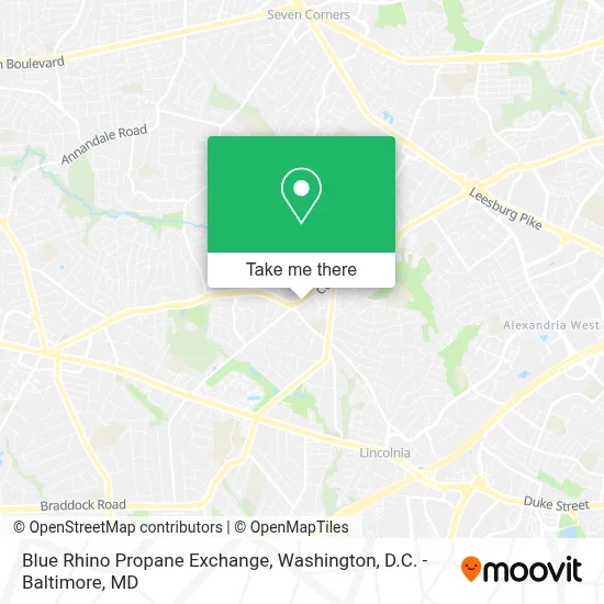Blue Rhino Propane Exchange map