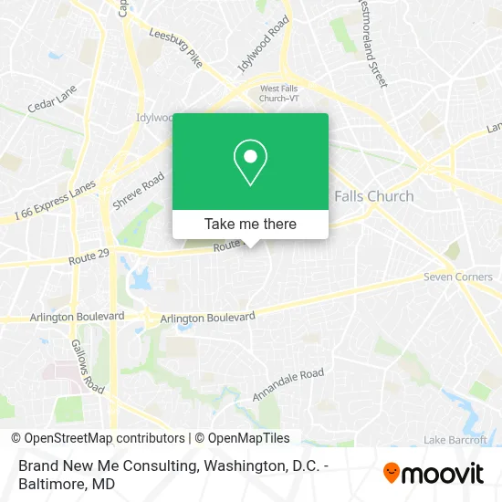 Brand New Me Consulting map