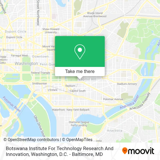 Botswana Institute For Technology Research And Innovation map
