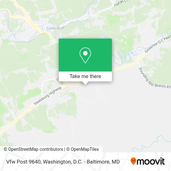 Vfw Post 9640 map