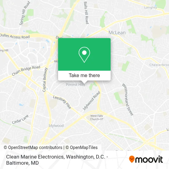 Clean Marine Electronics map