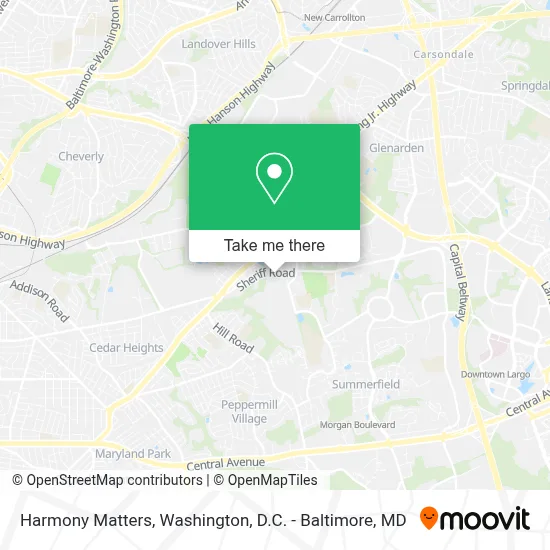 Harmony Matters map