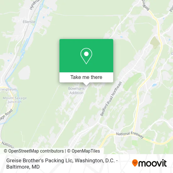 Greise Brother's Packing Llc map
