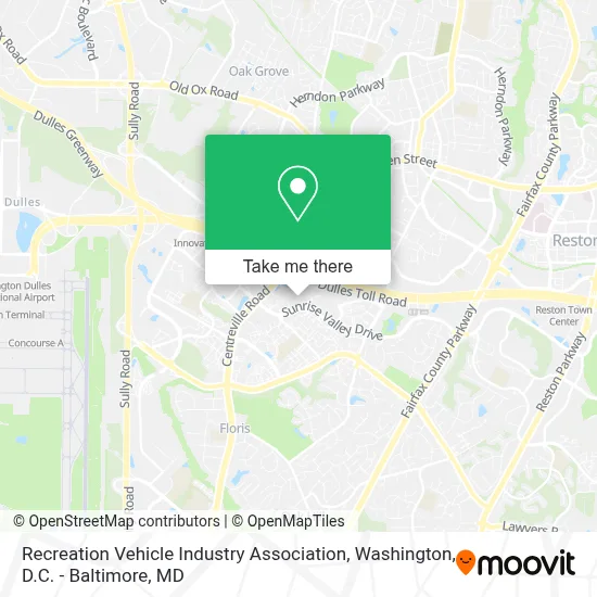 Recreation Vehicle Industry Association map