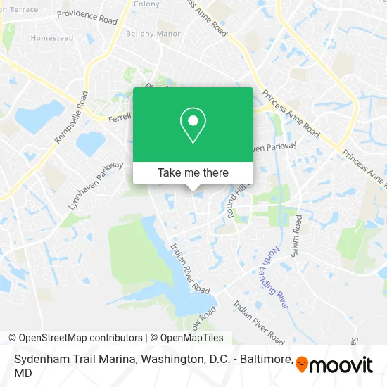 Sydenham Trail Marina map
