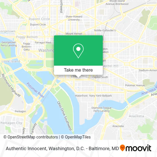 Authentic Innocent map