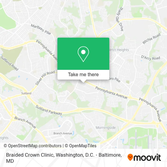 Braided Crown Clinic map