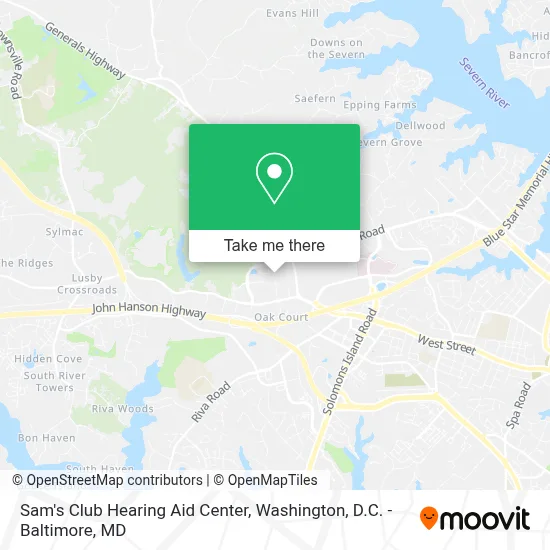 Sam's Club Hearing Aid Center map