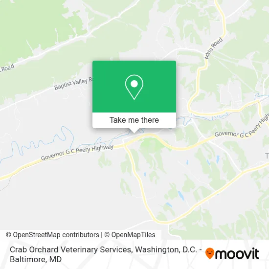 Crab Orchard Veterinary Services map