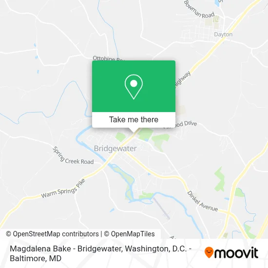 Magdalena Bake - Bridgewater map