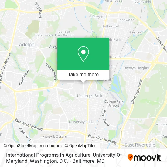 International Programs In Agriculture, University Of Maryland map