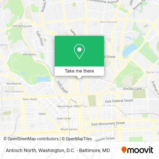 Antioch North map