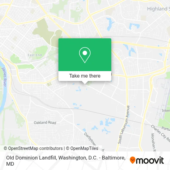 Old Dominion Landfill map