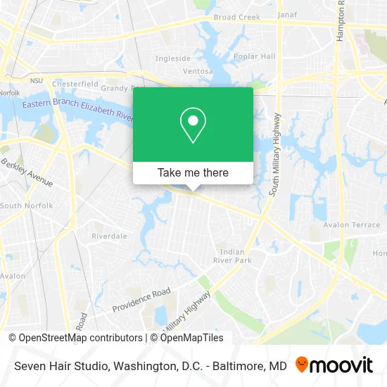 Seven Hair Studio map