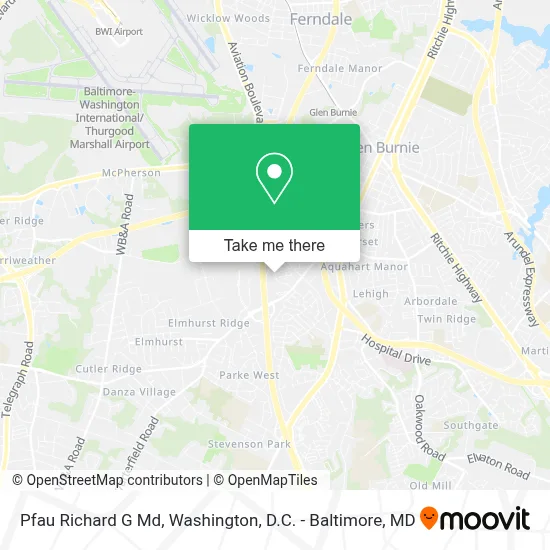 Pfau Richard G Md map