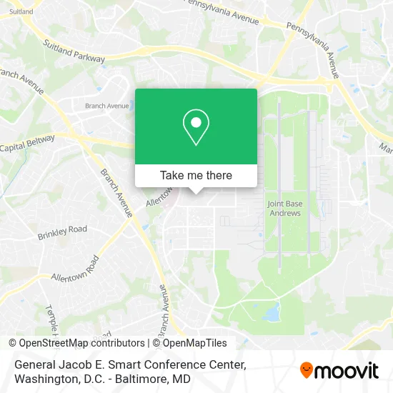 General Jacob E. Smart Conference Center map