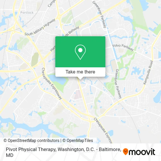 Pivot Physical Therapy map