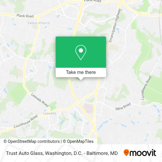 Trust Auto Glass map
