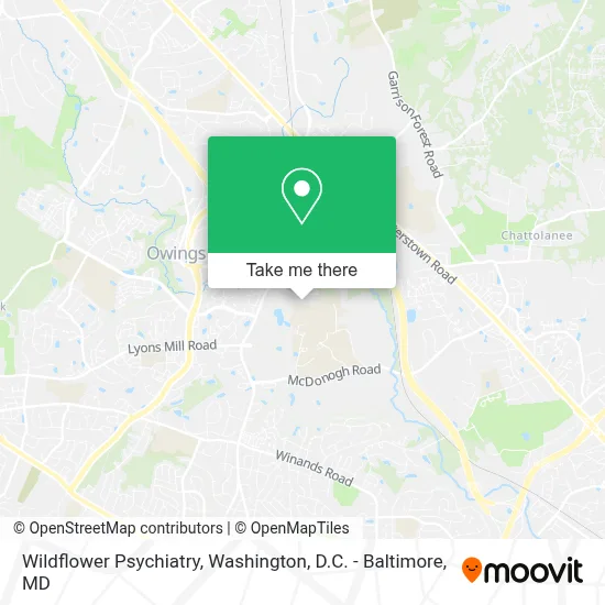 Wildflower Psychiatry map