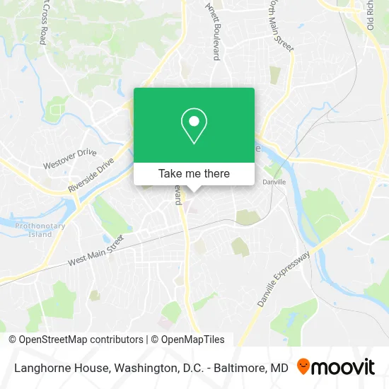 Langhorne House map