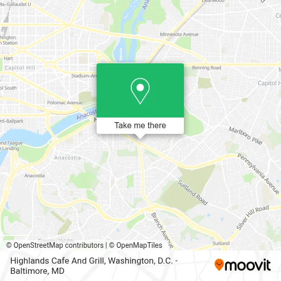 Highlands Cafe And Grill map