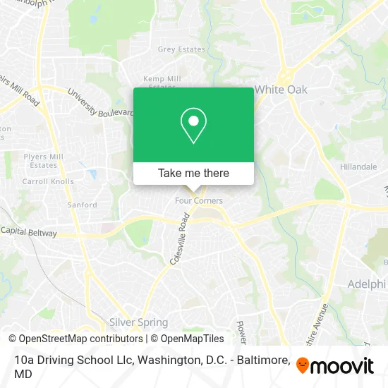 10a Driving School Llc map