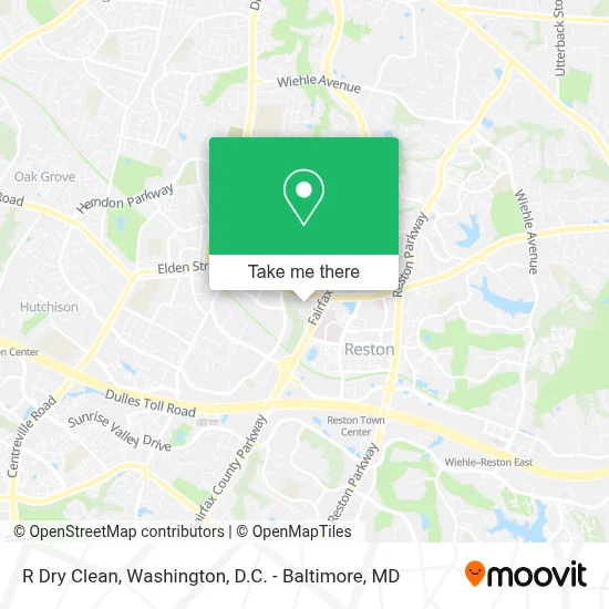 R Dry Clean map