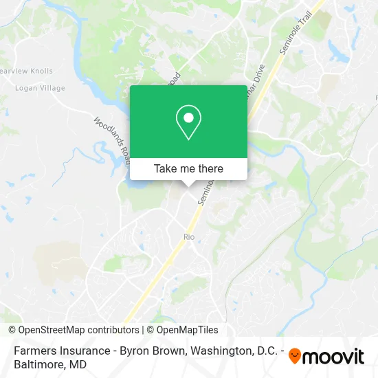 Farmers Insurance - Byron Brown map