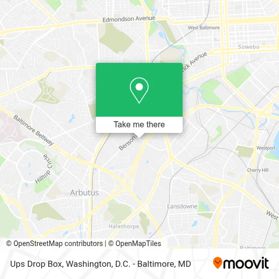 Ups Drop Box map