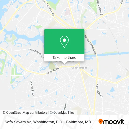 Sofa Savers Va map
