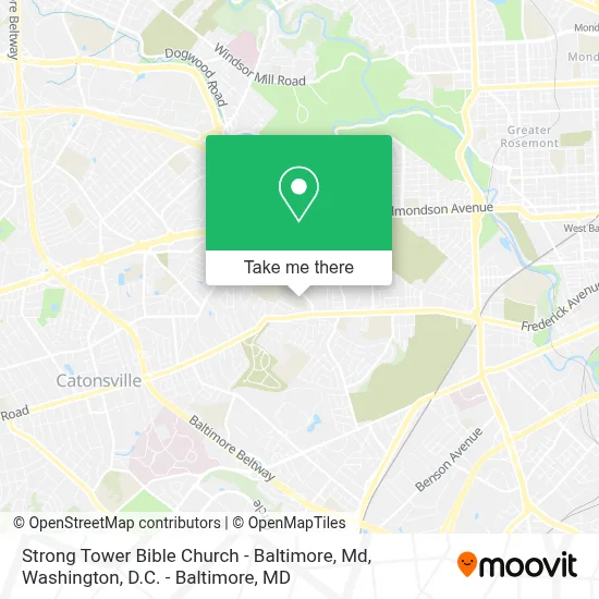 Strong Tower Bible Church - Baltimore, Md map