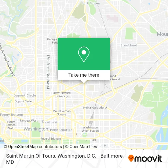 Saint Martin Of Tours map