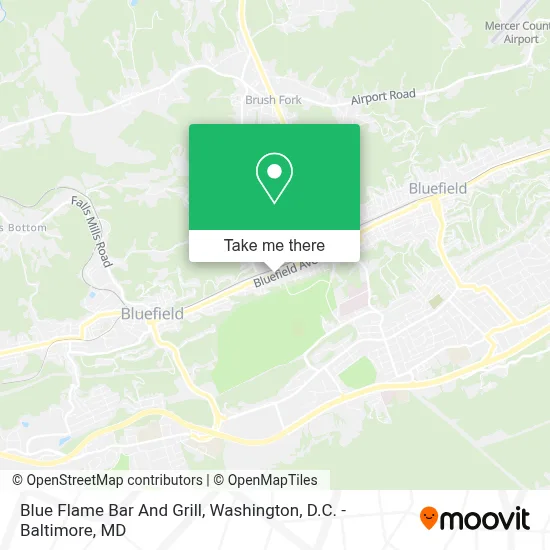 Blue Flame Bar And Grill map