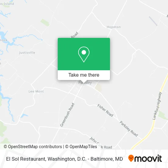 El Sol Restaurant map