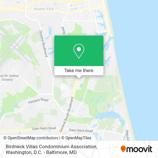 Birdneck Villas Condominium Association map