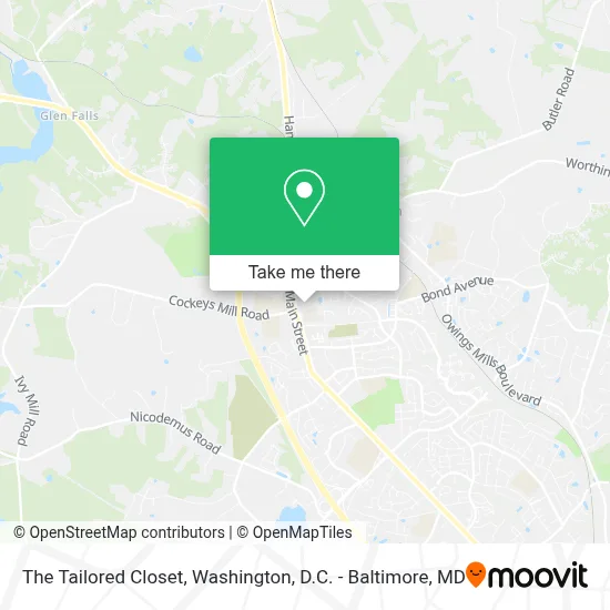 The Tailored Closet map