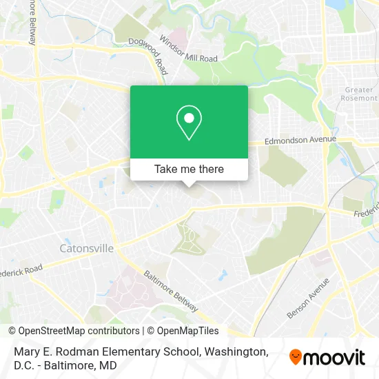 Mary E. Rodman Elementary School map