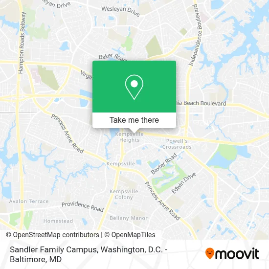 Sandler Family Campus map