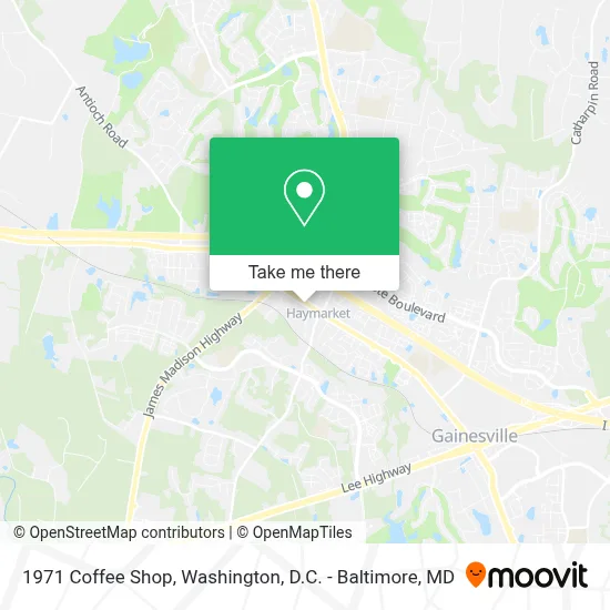 1971 Coffee Shop map