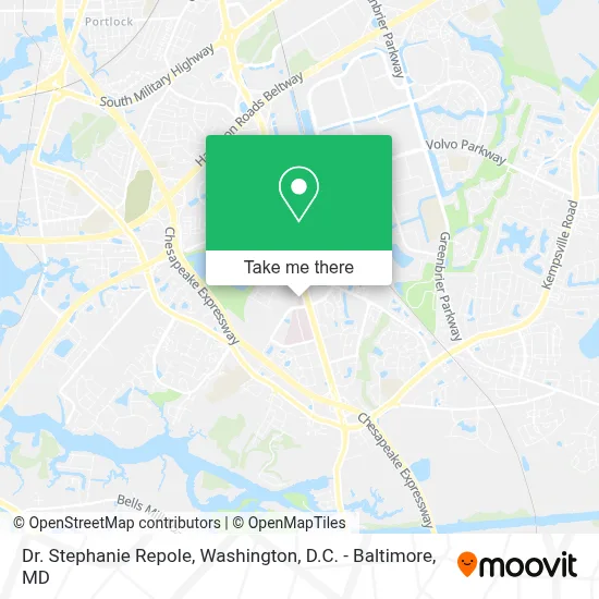Dr. Stephanie Repole map