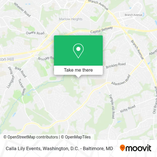 Calla Lily Events map