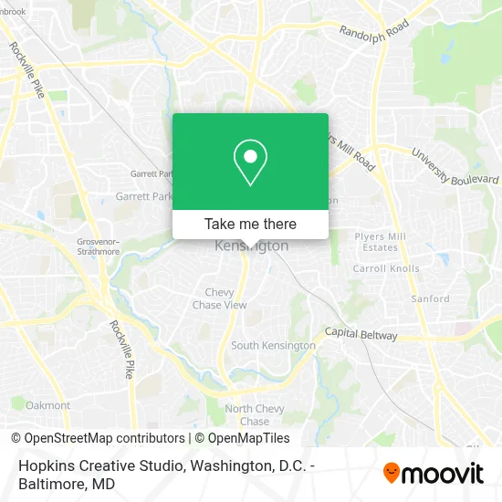 Hopkins Creative Studio map