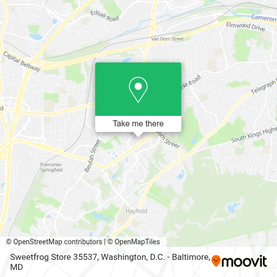 Sweetfrog Store 35537 map