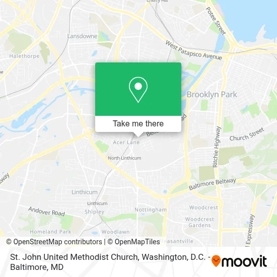 St. John United Methodist Church map